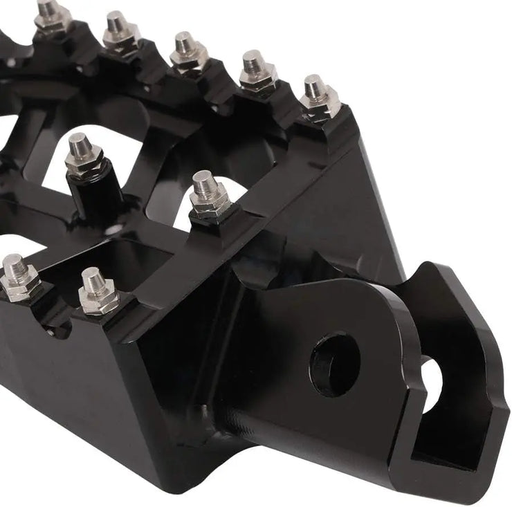 Dirt Bike Foot Pegs with Springs,7075 Aluminum CNC Footpegs Pedals Rests for Surron Light Bee X and S/E Ride Pro SS/CRF150F CRF230F 03-19/X160/X260-Black